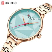 Curren CRN9047-RG/TURQO-Elegant and charming dial