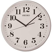 Seiko Silver Round Plastic Analog Clock QXA697S Seiko Silver Round Plastic Analog Clock QXA697S