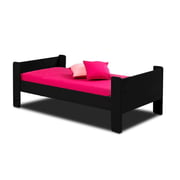 Wooden Base Single Bed Single Bed Without Mattress Black Wooden Base Single Bed Single Bed Without Mattress Black