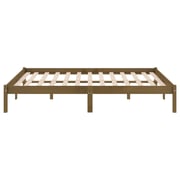 Vidaxl Bed Frame Honey Brown Solid Wood Pine 200x200 Cm Vidaxl Bed Frame Honey Brown Solid Wood Pine 200x200 Cm
