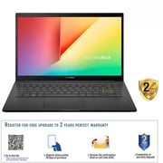 ASUS Vivobook 14 Slim Laptop - 11th Gen Core i5 2.4GHz 8GB 512GB 2GB 14inch FHD Win11 Black English/Arabic Keyboard K413EQ EB472W (2022) Middle East Version ASUS Vivobook 14 Slim Laptop - 11th Gen Core i5 2.4GHz 8GB 512GB 2GB 14inch FHD Win11 Black English/Arabic Keyboard K413EQ EB472W (2022) Middle East Version
