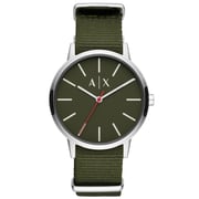 Armani Exchange Cayde Olive Green Fabric Men Watch AX2709