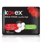 Kotex Maxi Pads Super With Wings 10 Sanitary Pads