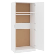 Vidaxl Wardrobe White 80x52x180 Cm Engineered Wood Vidaxl Wardrobe White 80x52x180 Cm Engineered Wood