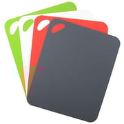 Dexas Heavy Duty Grippmat Flexible Cutting Board Set Of Four, 11.5 By 14 Inches, Gray, Red, White And Green Dexas Heavy Duty Grippmat Flexible Cutting Board Set Of Four, 11.5 By 14 Inches, Gray, Red, White And Green