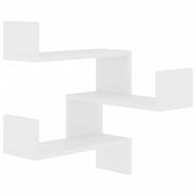 Vidaxl Wall Corner Shelves 2 Pcs White 40x40x50 Cm Chipboard Vidaxl Wall Corner Shelves 2 Pcs White 40x40x50 Cm Chipboard
