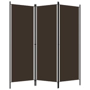Vidaxl 3-panel Room Divider Brown 150x180 Cm Vidaxl 3-panel Room Divider Brown 150x180 Cm