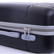 Para John ABS Luggage Travel Trolley With 4 Wheels 3pcs Set Black Para John ABS Luggage Travel Trolley With 4 Wheels 3pcs Set Black