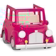 Lil Woodzeez Li'l Woodzeez Pink Car With Suitcase Lil Woodzeez Li'l Woodzeez Pink Car With Suitcase