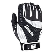 Franklin Sports 2Nd-Skinz Batting Gloves Black/White Adult Large Franklin Sports 2Nd-Skinz Batting Gloves Black/White Adult Large
