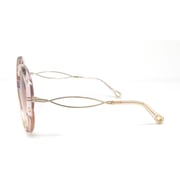 Chloe Round Gold and Grey Sunglasses For Women CE739S-290-57 Chloe Round Gold and Grey Sunglasses For Women CE739S-290-57