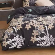 DEALS FOR LESS - King Size, Duvet Cover, Bed Sheet Set of 6 Pieces, Flower & leaves Design DEALS FOR LESS - King Size, Duvet Cover, Bed Sheet Set of 6 Pieces, Flower & leaves Design