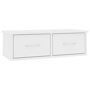 Vidaxl Wall-mounted Drawer Shelf White 60x26x18.5 Cm Chipboard Vidaxl Wall-mounted Drawer Shelf White 60x26x18.5 Cm Chipboard