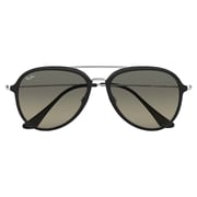 Rayban Aviator Black/Silver Metal Unisex Sunglasses - RB4298-601/71-57