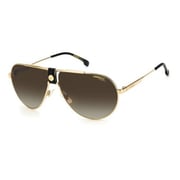 Carrera Gold Metal Sunglass with Gradient Brown Lenses CA1033/S-J5G-63-HA Carrera Gold Metal Sunglass with Gradient Brown Lenses CA1033/S-J5G-63-HA