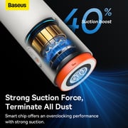 Baseus A2 Pro Car Vacuum Cleaner Cordless Portable 6000Pa Powerful with HEPA Filter - White Baseus A2 Pro Car Vacuum Cleaner Cordless Portable 6000Pa Powerful with HEPA Filter - White