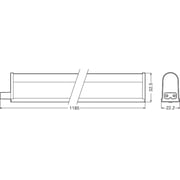 Ledvance Led Batten Light 4ft [ceiling Lights] 13w Daylight 6500k 118.5cm T5