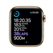 Gold stainless steel case with cyprus clearance green sport band