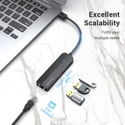 Vention 3-port Usb 3.0 Hub With Gigabit Ethernet Adapter 0.15m Black CHNBB Vention 3-port Usb 3.0 Hub With Gigabit Ethernet Adapter 0.15m Black CHNBB