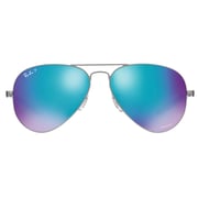 RayBan RB8317CH-029/A1-58 Aviator Stainless Steel Gunmetal Unisex Sunglasses RayBan RB8317CH-029/A1-58 Aviator Stainless Steel Gunmetal Unisex Sunglasses