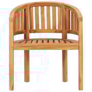 Vidaxl Banana Chair Solid Teak Wood