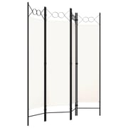 Vidaxl 4-panel Room Divider Cream White 160x180 Cm Vidaxl 4-panel Room Divider Cream White 160x180 Cm