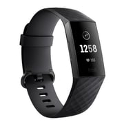 Fitbit Charge 3 Advanced Fitness Tracker - Black/Graphite Aluminum