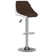 Vidaxl Bar Stools 2 Pcs Brown And White Faux Leather Vidaxl Bar Stools 2 Pcs Brown And White Faux Leather