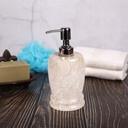 Creative Home Natural Champagne Marble Set Of 2 Pcs Liquid Soap, Lotion Dispenser (1)