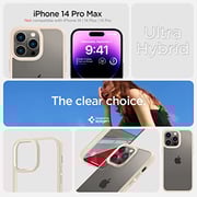 Spigen Ultra Hybrid designed for iPhone 14 Pro Max case cover - Sand Beige Spigen Ultra Hybrid designed for iPhone 14 Pro Max case cover - Sand Beige