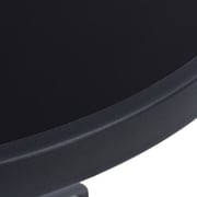 vidaXL Garden Table Black 60 cm Steel and Glass vidaXL Garden Table Black 60 cm Steel and Glass