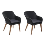 Vidaxl Outdoor Chairs With Cushions 2 Pcs Poly Rattan Black Vidaxl Outdoor Chairs With Cushions 2 Pcs Poly Rattan Black