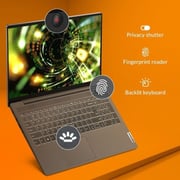 Lenovo IdeaPad 5 15ITL05 Laptop - Core i7 2.8GHz 16GB 512GB 2GB Win11 15.6inch FHD Grey English/Arabic Keyboard