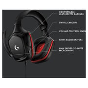 Logitech 981000757 G332 Gaming Headset Black/Red