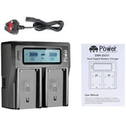 Dmk Power Dc-01 Bp-u60 Lcd Dual Battery Charger Compatible With Sony Pmw-100, Pmw-150, Pmw-160, Pmw-200, Pmw-300, Pmw-ex1, Pmw-ex1r, Pmw-ex3, Pmw-ex160, Etc.