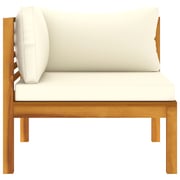 Vidaxl Corner Sofas 2 Pcs With Cream White Cushions Solid Acacia Wood Vidaxl Corner Sofas 2 Pcs With Cream White Cushions Solid Acacia Wood