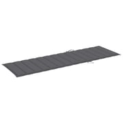vidaXL Sun Lounger Cushion Anthracite 200x60x3 cm Fabric vidaXL Sun Lounger Cushion Anthracite 200x60x3 cm Fabric