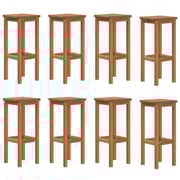 vidaXL Bar Stools 8 pcs Solid Wood Acacia vidaXL Bar Stools 8 pcs Solid Wood Acacia