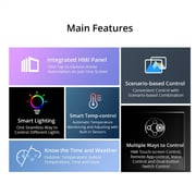 سونوف Nspanel-e Wi-fi 2 جانج Smart Scene لوحة Hmi لمفتاح الجدار ، تحكم ذكي في درجة الحرارة أسود سونوف Nspanel-e Wi-fi 2 جانج Smart Scene لوحة Hmi لمفتاح الجدار ، تحكم ذكي في درجة الحرارة أسود