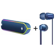 Sony SRS-XB32/L EXTRA BASS Portable Bluetooth Speaker Blue + Sony WI-C310L Wireless In-Ear Headphone Blue Sony SRS-XB32/L EXTRA BASS Portable Bluetooth Speaker Blue + Sony WI-C310L Wireless In-Ear Headphone Blue