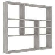 vidaXL Wall Shelf Concrete Grey 90x16x78 cm Engineered Wood