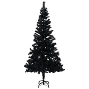 vidaXL Artificial Christmas Tree with Stand Black 120 cm PVC vidaXL Artificial Christmas Tree with Stand Black 120 cm PVC