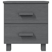 Vidaxl Bedside Cabinets 2 Pcs Dark Grey 40x35x44.5 Cm Solid Pinewood