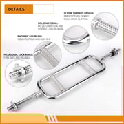 ULTIMAX Triceps Bar Threaded Solid Chrome Triceps Hammer Curl Bar Weightlifting Exercise Training Bars for Home Gym ULTIMAX Triceps Bar Threaded Solid Chrome Triceps Hammer Curl Bar Weightlifting Exercise Training Bars for Home Gym