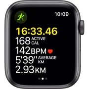 Apple Watch SE GPS 44mm Space Grey Aluminium Case Midnight Sport Band - Regular Apple Watch SE GPS 44mm Space Grey Aluminium Case Midnight Sport Band - Regular