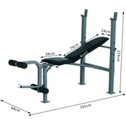 ULTIMAX Adjustable Multifunction Weight Bench Weigh Lifting Bench Foldable For Home Gym Workout Strength Fitness Equipment
