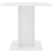vidaXL Dining Table White 80x80x75 cm Engineered Wood vidaXL Dining Table White 80x80x75 cm Engineered Wood