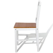 vidaXL Dining Chairs 4 pcs White Pinewood vidaXL Dining Chairs 4 pcs White Pinewood