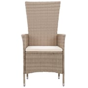 vidaXL 7 Piece Garden Dining Set with Cushions Beige vidaXL 7 Piece Garden Dining Set with Cushions Beige