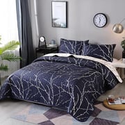 Double Size Marble Design Bedding Blanket Set
